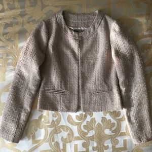 Forever 21 Dusty Rose Jacket with Silver Threads